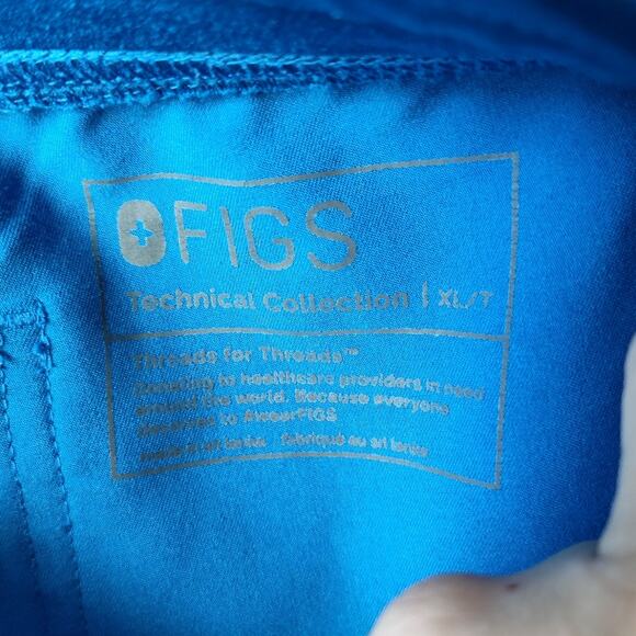 Figs Technical Collection XL/T Blue Scrub Pants- Mens - Picture 7 of 7